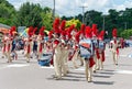 Sibley High School Band Performs in Mendota Royalty Free Stock Photo